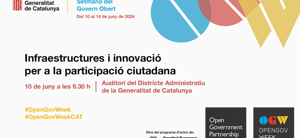 Jornada Infraestructures i innovació per a la participació ciutadana