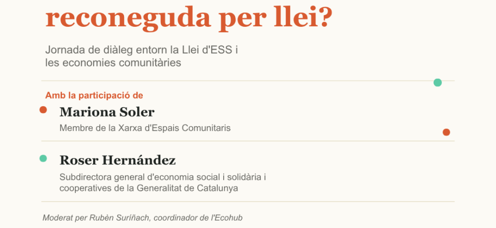  Llei d'ESS per a les economies comunitàries i els béns comuns