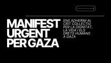 manifest urgent per gaza
